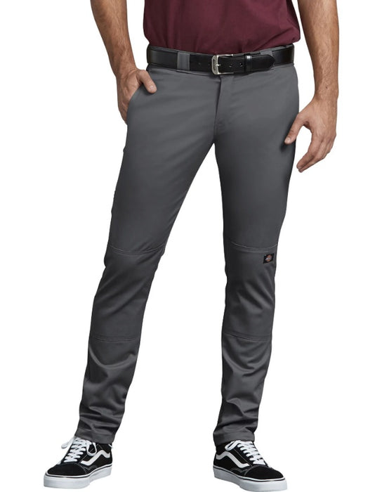 Buy WES Formals Charcoal Grey Tattersall Checked Ultra Slim Fit Trousers  from Westside